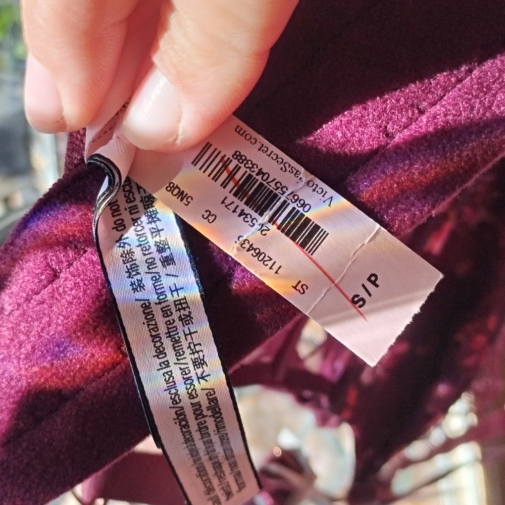 Victoria's Secret Plum Lace-Up Bralette - Picture 3 of 3